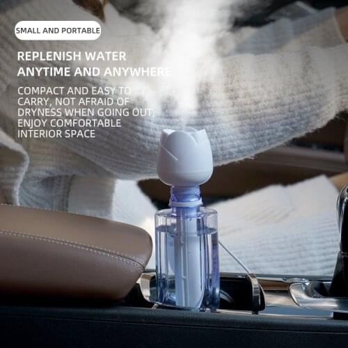 Mini Wireless Air Humidifier Portable Silent Aroma Diffuser USB Rechargeable Humidifier for Home Bedroom Car Difusor