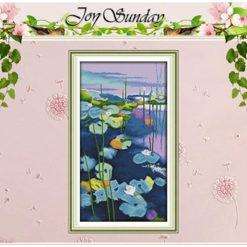 Water Lilies (3) Patterns Counted Cross Stitch 11CT 14CT Cross Stitch Sets Chinese Cross-stitch Kits Embroidery Needlework