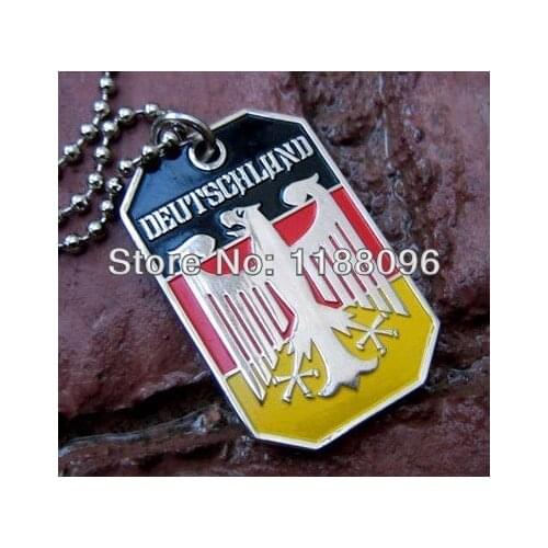 Low price GERMAN FLAG DOG TAG Wholesale deutschlnnd flag dogtags hot sales custom germany flag dog tags