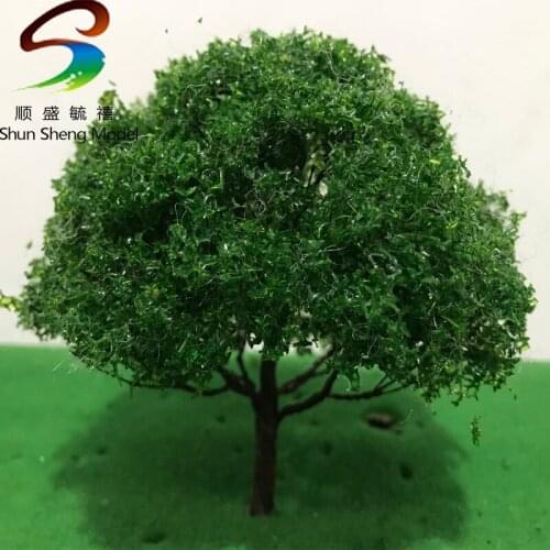 2019 New Middle Green Wire Style Mini Tree Model Train Model Trees Railroad Scenery Layout OO HO Scale Model Railway