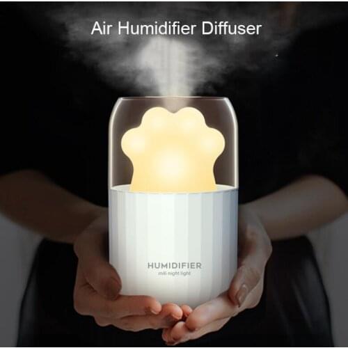 New Mini Humidifier Usb Creative Cat Claw Colorful Night Light Home Desktop Nano Silent Humidification Nano Silent Humidifier