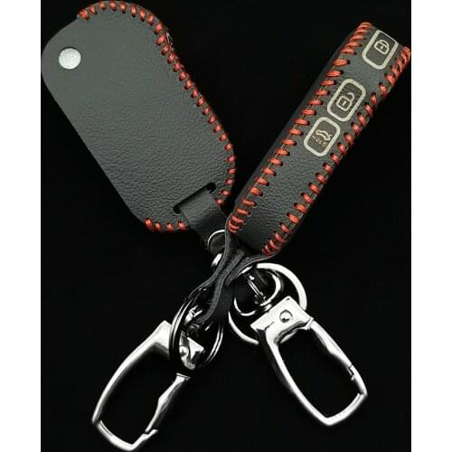 New Style Cap Keyless Protective Leather Case For Kia 2018 2019 Forte Ceed CD Sportage R Stinger Sorento Cerato Flip Fob Cover