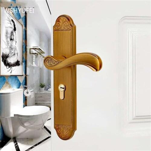 Modern Interior Door Lock Bedroom Household General Room Door Handle Mute Luxury Anti-theft Lock Core Hardware Accessories