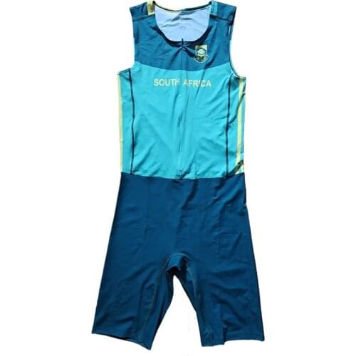 South Africa Street Race Man Fast Running Speed Suit One Piece Suit Professional Athlete Track Field Singlet
