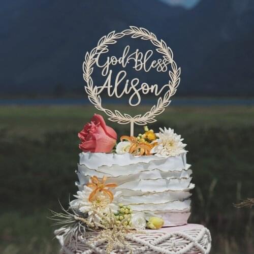 Cake topper for Baptisms, Baptism cake topper, God bless cake topper,First Communions, and Confirmations