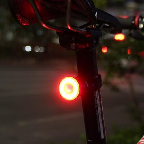 GUB 062 Intelligent Induction Brake Tail Light MTB Bike Cushion Light Bicycle Seat Pipe Light Speed Sensing Warning Lamp Cycling