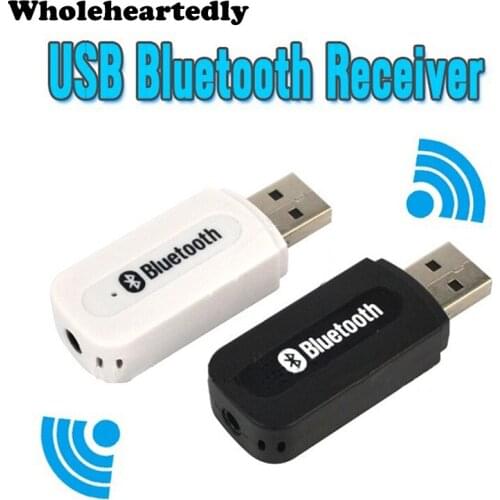 USB Bluetooth A2DP Dongle Adapter Bluetooth Music Audio Receiver Wireless Stereo 3.5mm Jack for Car Aux Android/IOS Mobile Phone