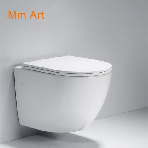 Good quality modern design P trap small ceramic wall-hung toilet Wall mounted