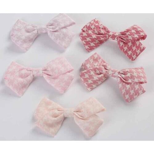 Dog headwear Yorkshire bow hair accessories pet than bear Teddy hairpin hairpin cat head flower jewelry Houndstooth bow X8