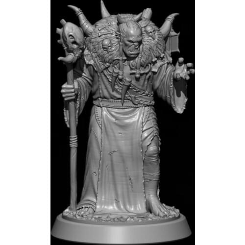 1/24 75mm 1/18 /100mm Resin Model The Mage ORC Warrior Figure Unpainted RW-148
