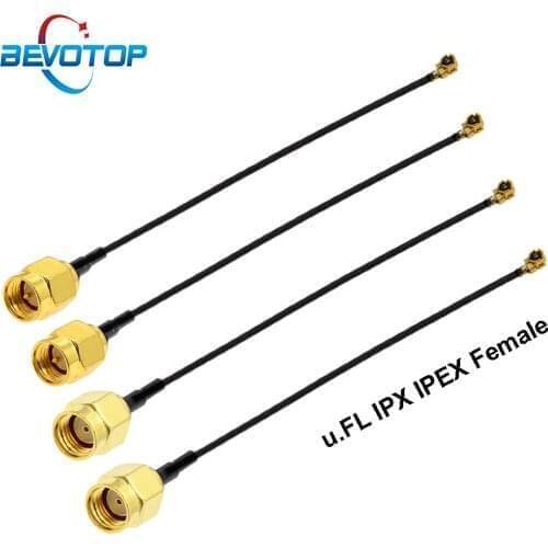1pcs SMA IPEX Cable RP-SMA / SMA Male to uFL/u.FL/IPX/IPEX-1 Female Jack WIFI Antenna Pigtail Jumper RG1.13mm Extension RF Cable