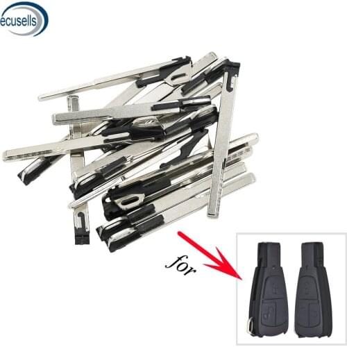 10PCS,Insert Small key Blade for Mercedes S Class Smart Fob Key Remote FOB Case Shell