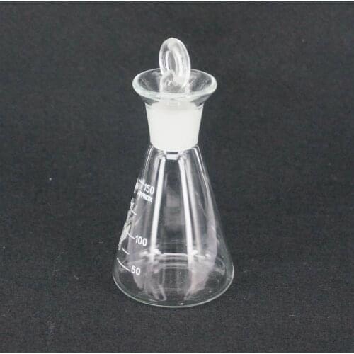 150ml Bell Mouth Flask Borosilicate Glass Conical With Stopper For Laboratory