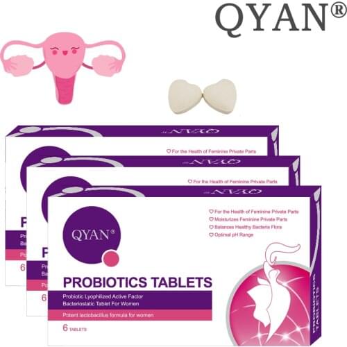 3 Pieces 3-strains Probiotic For Care Feminine Vaginal Health Probiotics Tablets Women Health Improve gynecological inflammation