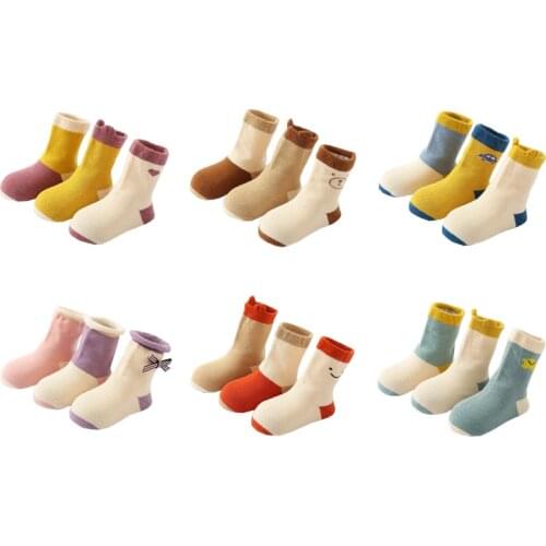 3Pair/lot Baby sock autumn and winter new warm socks cartoon cotton baby socks