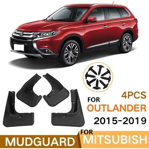 4 PCS Mudflap For For Mitsubishi Outlander 2013-2019 Front Rear Car Fender Mud Flaps Guard Splash Flap Mudguards Accessories
