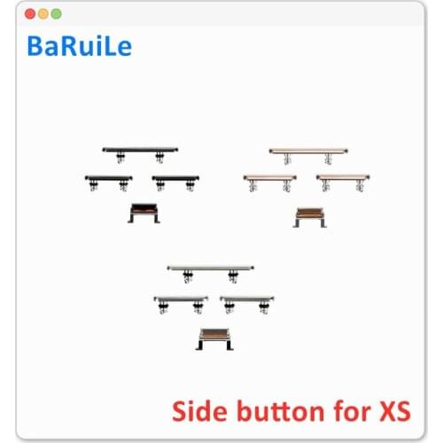 BaRuiLe 5sets For iPhone XS MAX XR X side button key full set Power Switch Mute Volume Button Repair Parts Replacement Parts