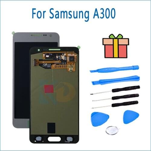 For SAMSUNG GALAXY A3 2015 LCD A300 A300F LCD Touch Screen Digitizer Assembly Replacement For SAMSUNG A300 LCD