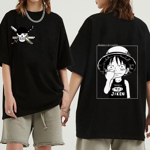 Japanese Anime one piece Womens T-shirt Kurapika Tops Summer Harajuku Loose Short Sleeve Tshirt