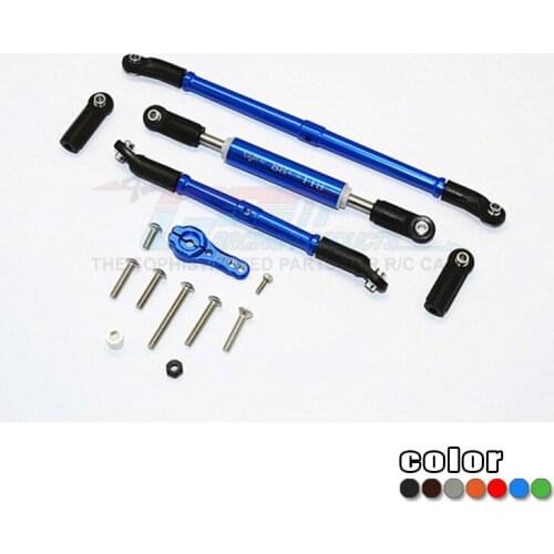 GPM ALUMINIUM ADJUSTABLE STEERING LINKS WITH 25T SERVO HORN For AXIAL SCX10 II 90047 RC Upgrade