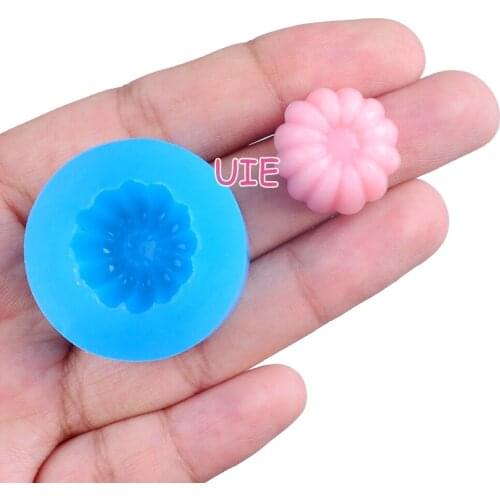GYL584U 18.8mm 3D Pudding Cake Silicone Mold Fondant Cake Decoration Candy Resin Clay Earrings Necklace Craft Soap Candle