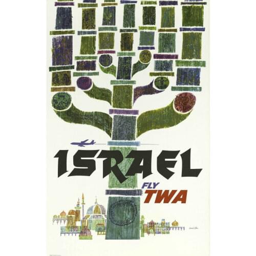 ISRAEL Vintage Retro Travel Railways Photo Art Film Print Silk Poster for Your Home Wall Decor 24x36inch
