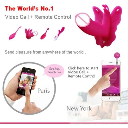 Clitoris G-spot Smart Wireless Sex Toy APP Remote Control Wearable Vibrator Strap-on Vagina Massager Kegel Train for Women