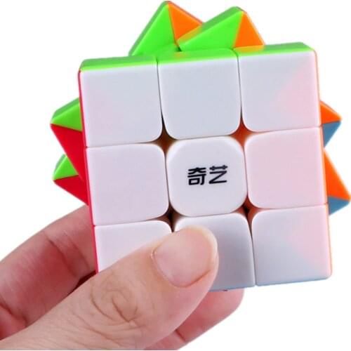 Qiyi warrior s Magic Cube Colorful stickerless speed 3x3 cube antistress 3x3x3 Learning&Educational Puzzle Cubes Toys