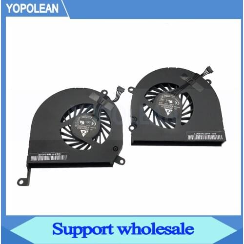 Left + Right Black Label CPU Cooler Cooling Fan For Macbook Pro 15" A1286 Cooling Fan 2008 2009 2010 2011 2012 KSB0505HB