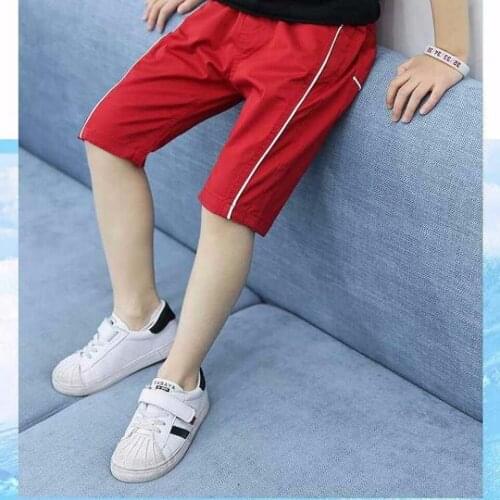 Summer Two Color Cool Baby Boy Short Pants 2019 New Casual Straight Toddler Baby Kids Short Pant Kid Boys Clothing Age For 4-13