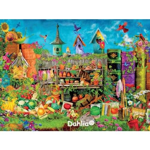 Cozy vegetable garde abstract Handmade Needlework Embroidery DIY Cross Stitch Kits Crafts 14CT Unprinted Home decor wall Art