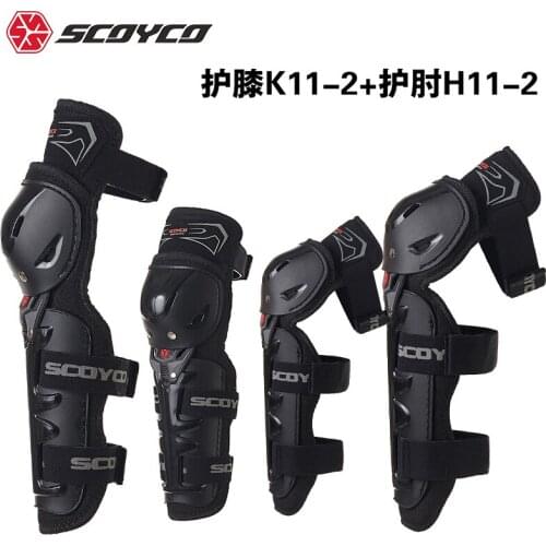 Motorcycle Kneepad SCOYCO K11-2 H11 Motocross Motor Knight Anti Fall Riding Protection Equipment Knee Pads of PE Shell