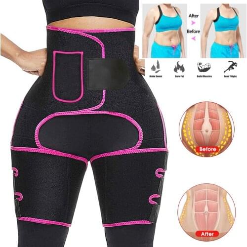 Neoprene Sweat Muscles Band Thigh Slimmer Slimming Wrap Belt Slim Thigh Shapers Trimmer Waist and Leg Trainer Shapewear