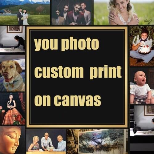Drop Shipping More sizes For Your Picture Family or Baby Photo Favorite Image Custom Print on Canvas Painting Room Decorative