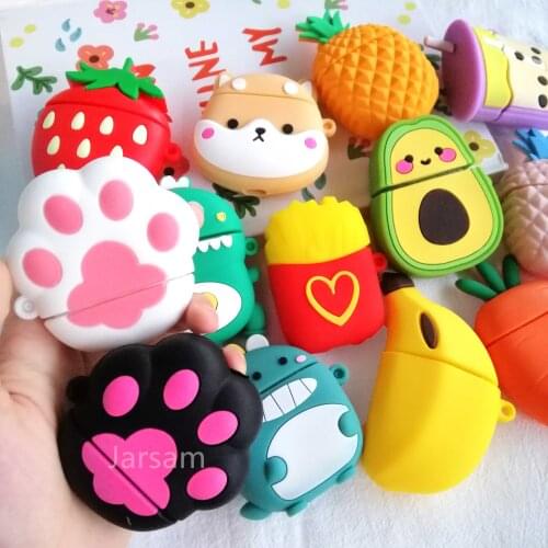 Cartoon Silicone Alien dog Earphone Case For AirPods case Cute Protection Cover case For AirPods Accessories