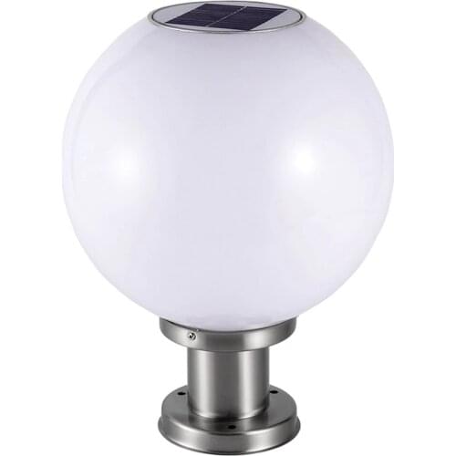 Solar Garden Light Solar Lawn Light LED Courtyard Light Garden Lighting Landscape Round Solar Column Headlight
