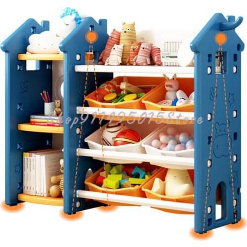 Childrens Toy Storage Rack, Drawing Book Rack, Storage Cabinet, Organize Baby Storage Box, Storage Classification, Multi-layer
