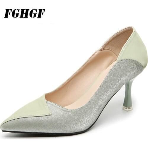 Stiletto heels, stiletto heels, fashion, leisure, plussize, single shoes, professional work shoes, versatile shoes