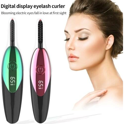 1pc Electric Heated Eyelash Curler Heated Eyelashes Makeup Eye Lashes Heated Eyelash Curler Applicator Long Lasting Beauty Tool