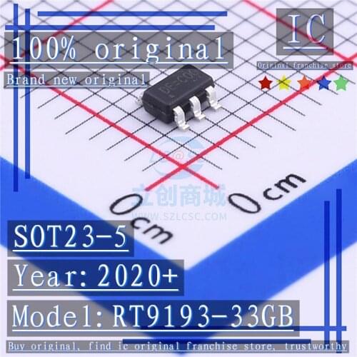 2020+ 100% Brand new original 10PCS-50PCS RT9193-33GB SOT23-5 Regulator LDO fixed 3.3V/0.3A output