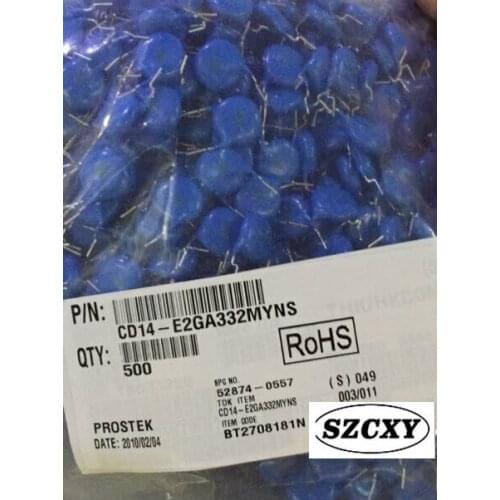 500PCS NEW CD14-E2GA332MYNS Y1/332 400V 332V CD332 Porcelain plate Y capacitance