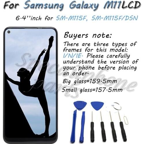 6.4'' For Samsung Galaxy M11 Lcd Display Touch Screen Digitizer Assembly For Samsung M115 M115F SM-M115 M115G/DS Screens