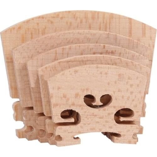 Maple Wood Acoustic Violin Bridge Regular Type 1/8 1/4 3/4 1/2 Size