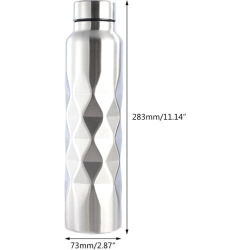 1000ml Single-wall Stainless Steel Water Bottle Gym Sport Bottles Portable BPA Free Cola Beer Drink Bottle