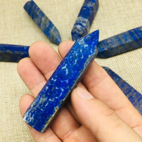 6-7cm Natural lapis lapis crystal column, lapis lapis single tip six prisms put 1 pieces