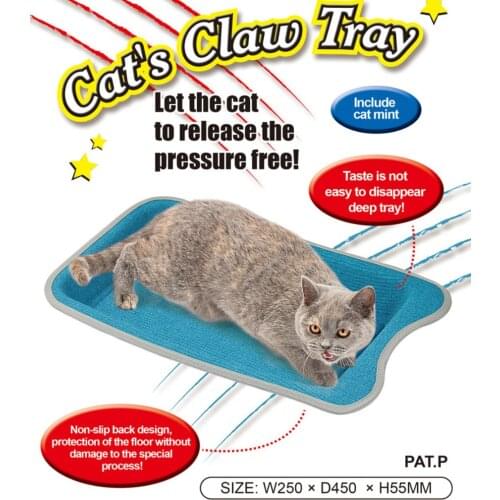 Cat Grinding Claw Nest Pet Non-slip Velvet Pad Cat Wear-resistant Toy Rug Bed Kitten Paw Protector Pet Supplies Grooming Tools
