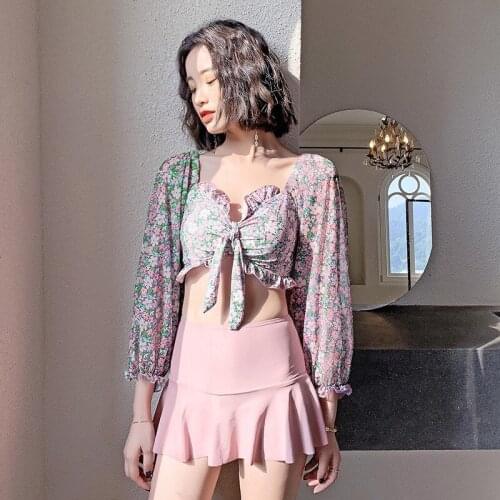 Swimsuit For Girls Bikini Girl Push-Up Swimwear Swimsuit Separate Deuce Two Piece Dress New 2020 Breasts Sexy Polyester Cartoon