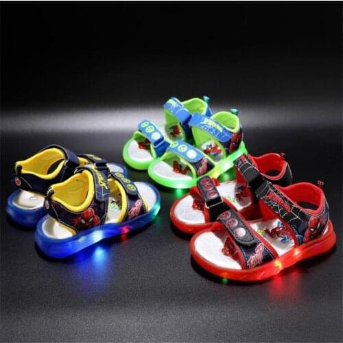 Disney 2021 summer sandals LED the new children shoes lights children cartoon children childrens sandals