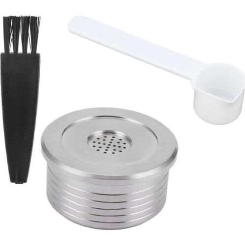 Reusable Coffee Capsule with Spoon Brush Fit for DELTA Q NDIQ7323 Mini Coffee Maker Machine Set Coffee Accessory