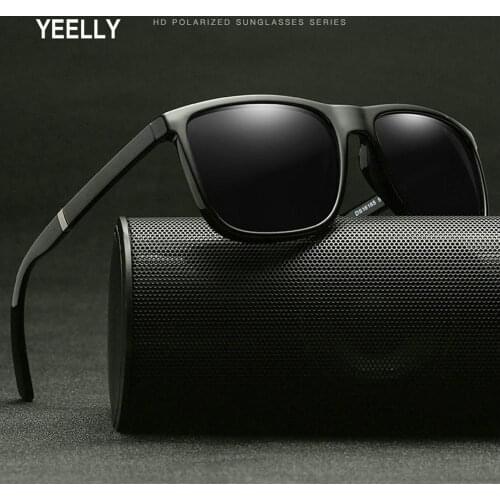 New Polarized Fashion Men Sunglasses Wholesale Retro Square Frame Sports Eyewear Outdoor Anti-glare Eyeglasses 16165 UV400 49 Mm